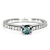 Inel Cadou din Aur 18k sau Platina cu Diamant Albastru si Diamante - model i122866