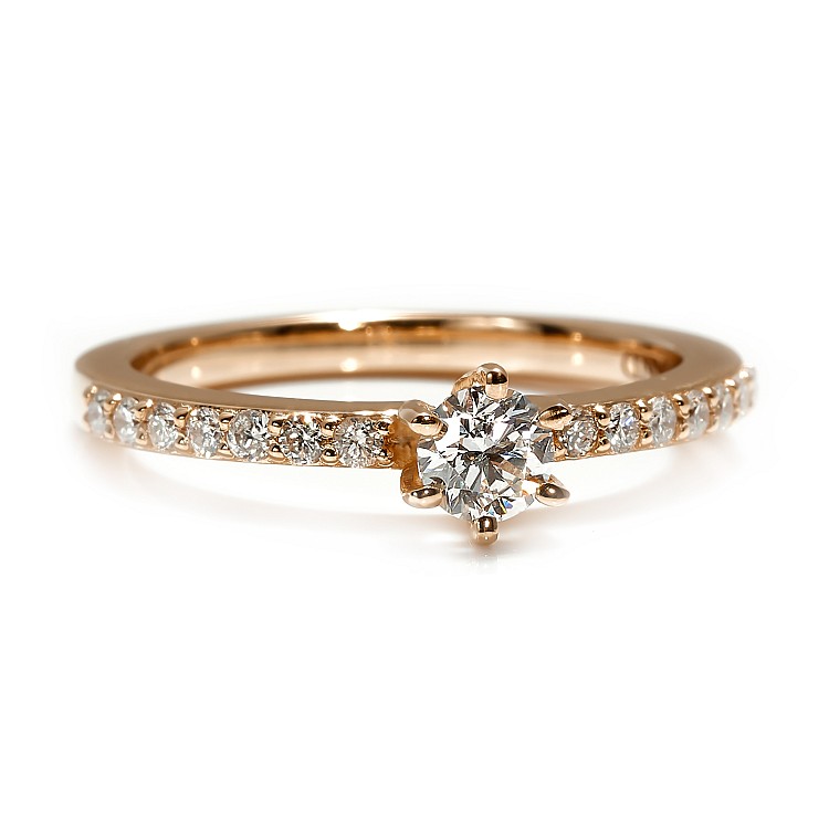 Inel de logodna din Aur 18k sau Platina cu Diamante 0.20ct - 0.25ct - model i504