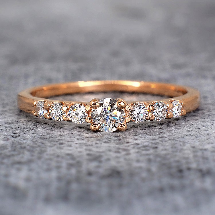 Inel de logodna din Aur 18k sau Platina cu Diamante 0.10ct - 0.25ct - model i581