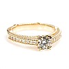 Inel de logodna model Verragio din Aur 18k sau Platina cu Diamant Central Certificat GIA 0.50ct sau 0.70ct si Diamante secundare - model i636
