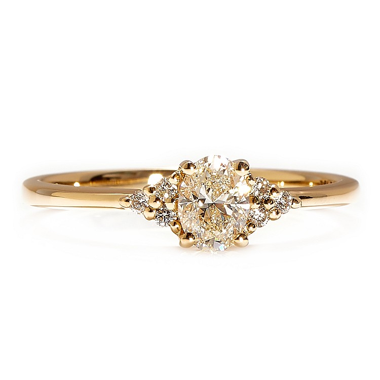 Inel de logodna din Aur 18k cu Diamant Oval certificat GIA - model i71845