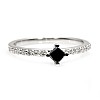 Inel de logodna din Aur 18k sau Platina cu Diamant Negru si Diamante - model i1227907