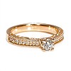 Inel de logodna din Aur 18k sau Platina cu Diamant Central Certificat GIA 0.30ct sau 0.40ct si Diamante secundare - model i122868