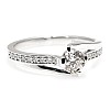 Inel de logodna din Aur 18k sau Platina cu Diamant Central Certificat GIA 0.30ct sau 0.40ct si Diamante secundare - model i1803