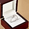 Inel de logodna din Aur 18k sau Platina cu Diamant Central Certificat GIA 0.30ct sau 0.40ct si Diamante secundare - model i1803