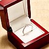 Inel de logodna din Aur 18k sau Platina cu Diamant Princess Certificat GIA 0.30ct sau 0.40ct si Diamante secundare - model i311