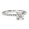 Inel de Logodnă Side-Stone din Platină cu Diamant Central 1.00ct Certificat GIA - model i4007