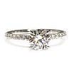 Inel de Logodnă Side-Stone din Platină cu Diamant Central 1.00ct Certificat GIA - model i4007