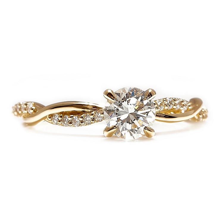 Inel de logodna SideStone din Aur 18k cu Diamant Briliant certificat GIA - model i4644