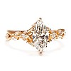 Inel de logodna din Aur 18k sau Platina cu Diamant Marquise Incolor Certificat GIA 1.00ct - model i4752