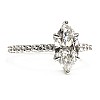 Inel de Logodna din Aur 18k sau Platina cu Diamant Marquise Certificat GIA 1.00ct - model IRIS