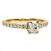 Inel de logodna Model Tiffany Novo din Aur 18k sau Platina cu Diamant Central Certificat GIA 0.50ct sau 0.70ct si Diamante secundare - model i645