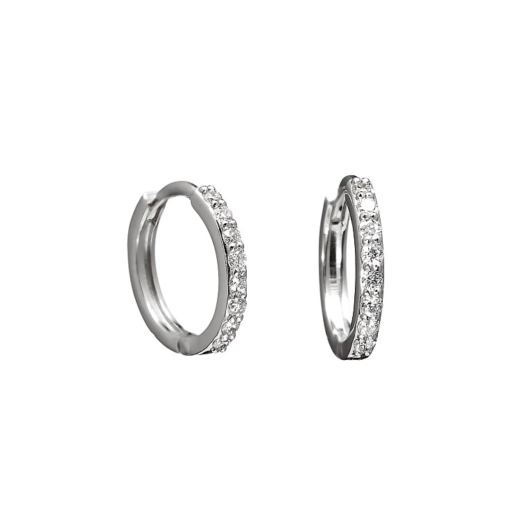 Cercei Rotunzi din Aur cu Diamante - model c1951