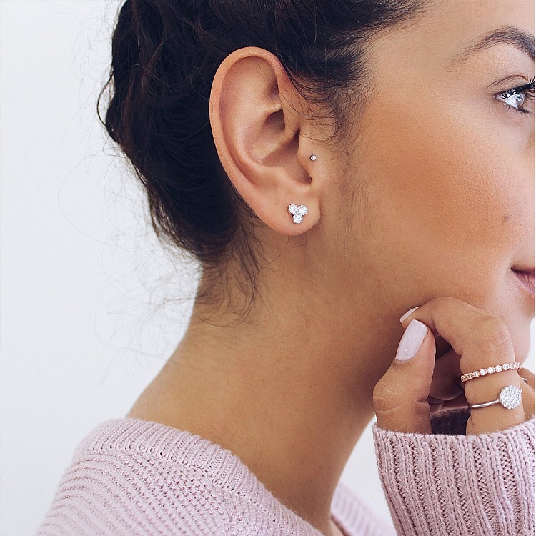 Cercei din aur cu diamante - model c1954