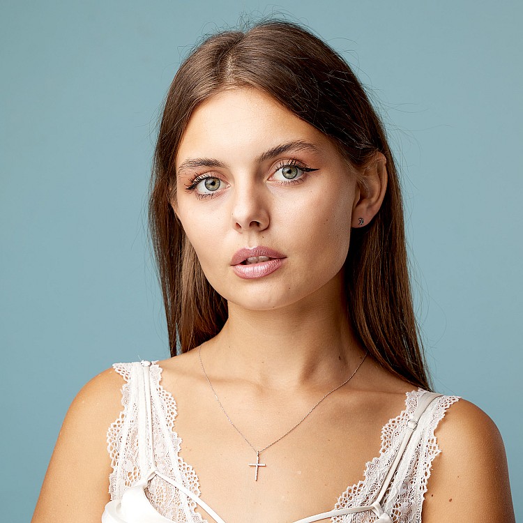 Cercei din Aur cu Diamante Albastre - model c1944