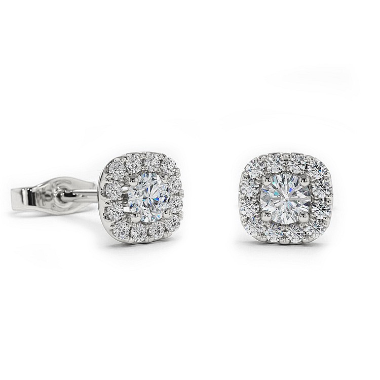 Cercei Stud Anturaj din Aur cu Diamante - model c3130