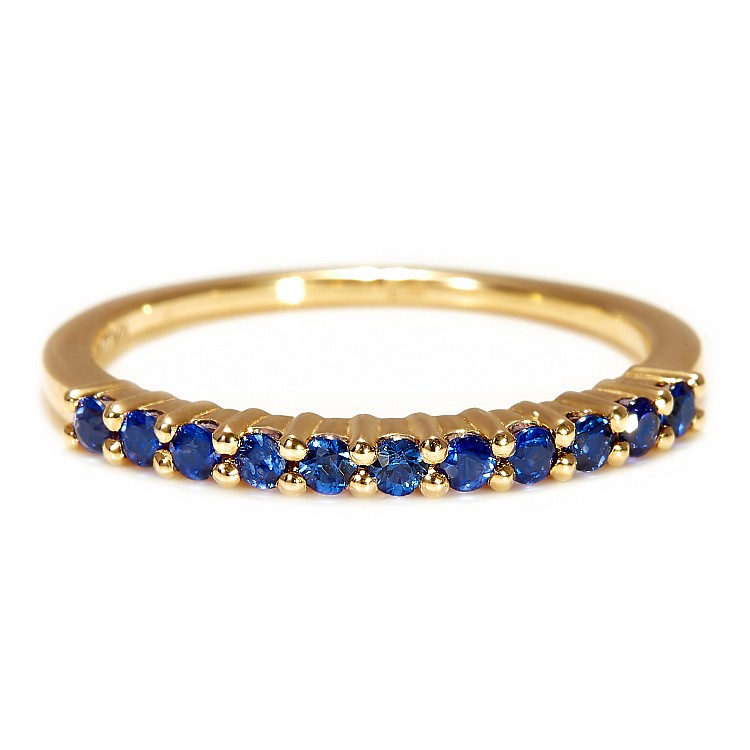 Inel Cadou din Aur cu Safire - model i018