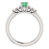 Inel de Logodna din Aur 18k sau Platina cu Smarald si Diamante - model i122543