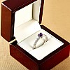 Inel cadou din Aur sau Platina cu Ametist si Diamante - model i122866