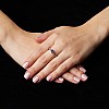 Inel cadou din Aur sau Platina cu Ametist si Diamante - model i122866