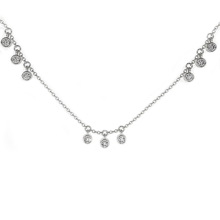Colier din Aur 14k cu Diamante rotunde - model col3126