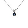 Pandantiv Solitar din Aur cu Safir Rotund - model pan525
