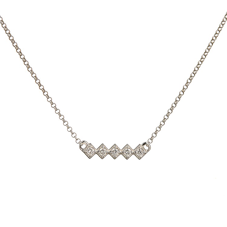 Pandantiv din Aur sau Platina cu 5 Diamante Naturale - model pan562