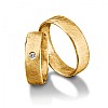 Verighete din Aur 18k sau Platina cu Diamant - model v055