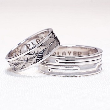 Verighete Custom din Aur 18k Model Laser - model v1164