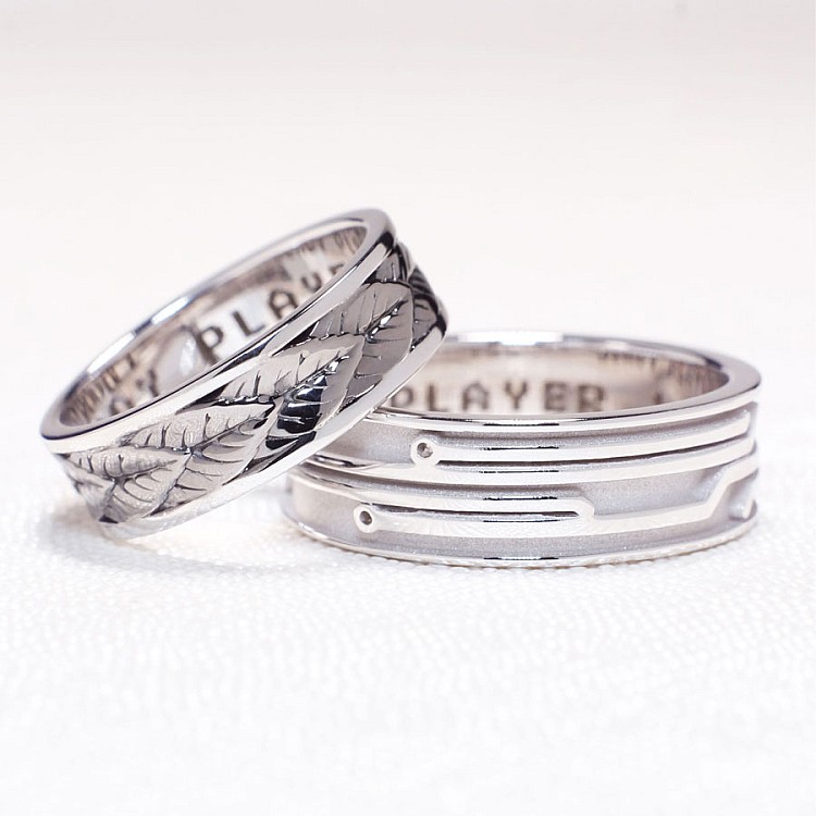 Verighete Custom din Aur 18k Model Laser - model v1164