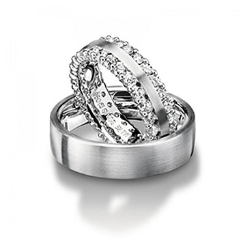 Verighete din Aur 18k cu Diamante - model v124