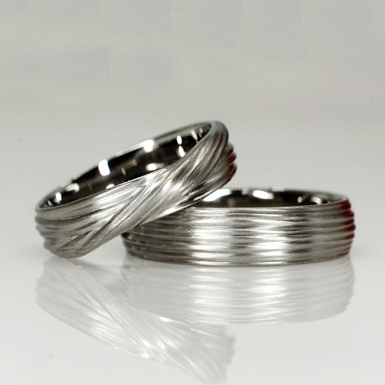 Verighete din Aur 18k sau Platina model Valuri - model v1517