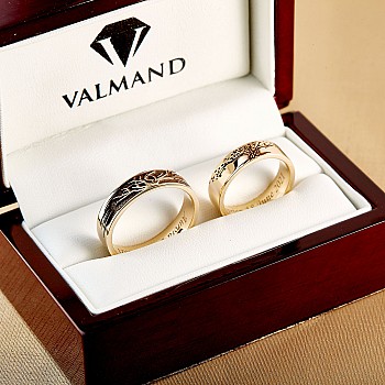 Verighete din Aur 18k sau Platina Model Copacul Vietii - model v1601