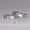 Verighete din Aur 18k cu Striatii si Diamant - model v1620