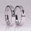 Verighete din Aur 18k cu Striatii si Diamant - model v1620