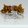 Verighete din Aur 18k sau Platina cu Diamante Model Sfoara - model v1622