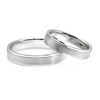 Verighete din Aur 18k simple cu finisaj mat satinat - model v3156
