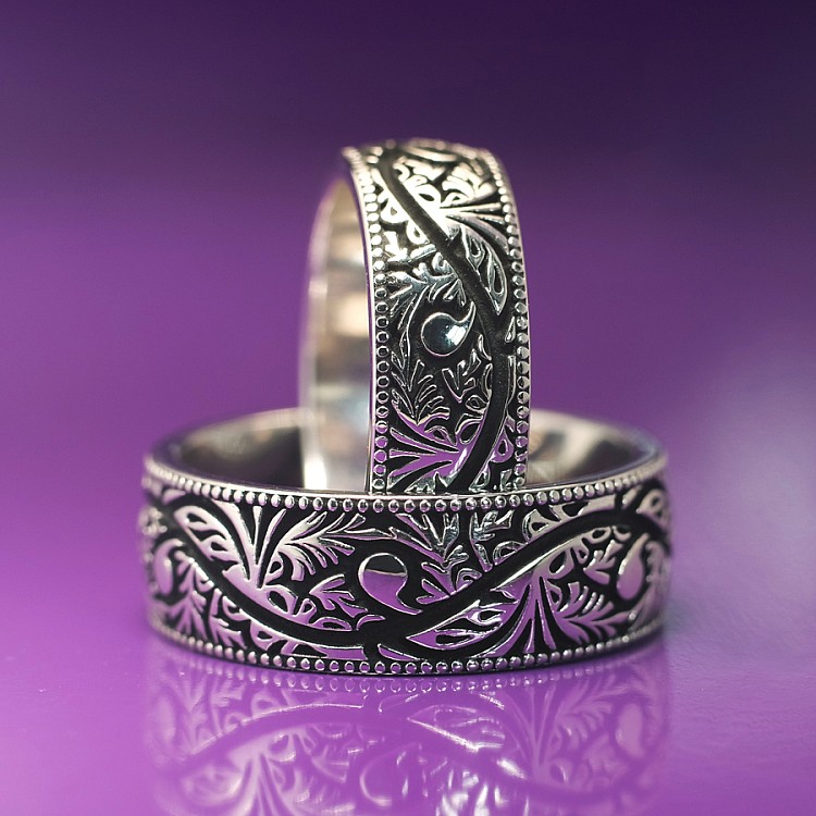 Verighete cu Model Venetian din Aur 18k sau Platina - model v619