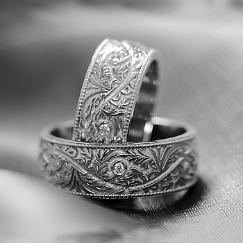 Verighete din Aur 18k cu Diamante Model Venetian - model v6191