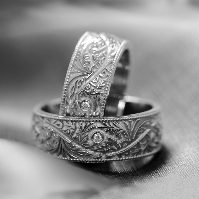 Verighete din Aur 18k cu Diamante Model Venetian - model v6191