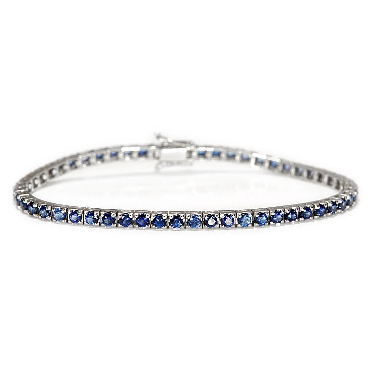 Bratara Tennis din Aur cu Safire 4.00ct - model br2694