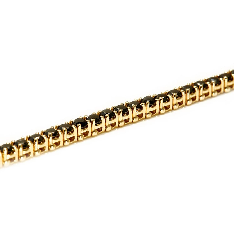 Bratara tennis din Aur si Diamante Negre 8.00ct - model br2114