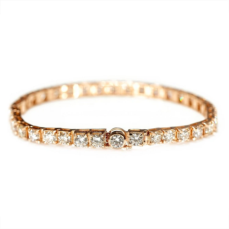 Bratara Tennis din Aur cu Diamante Incolore 7.30ct - model br2120
