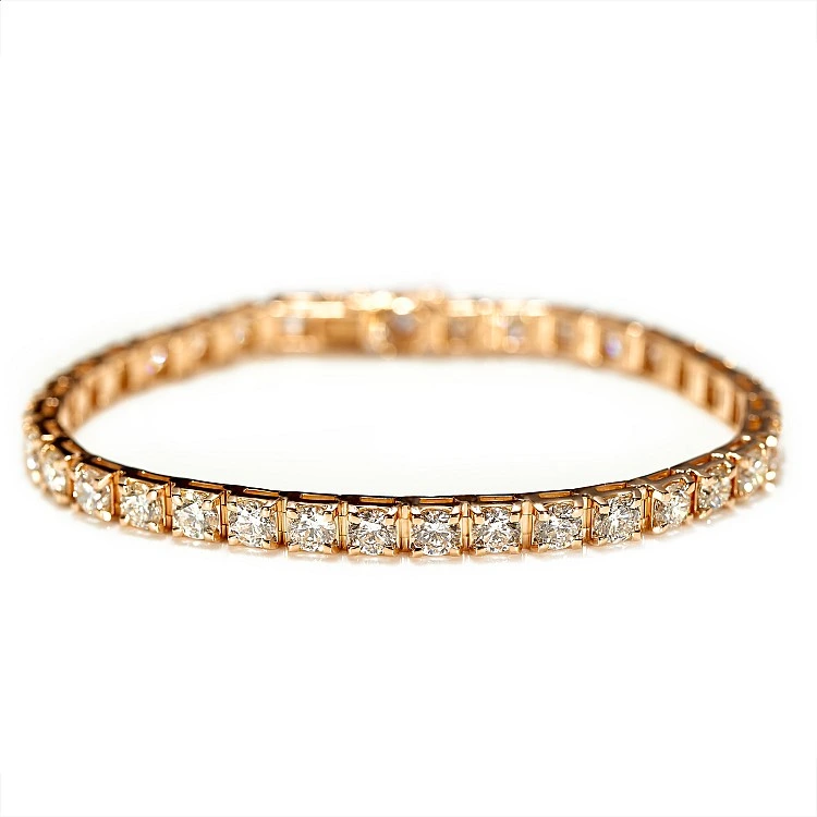 Bratara Tennis din Aur cu Diamante Incolore 7.30ct - model br2120