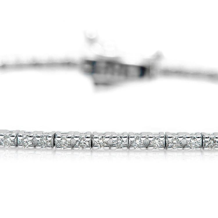 Bratara tennis 1.00ct din Aur cu Diamante Incolore - model br2696