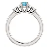 Inel de logodna din Aur 18k sau Platina cu Diamant Albastru si Diamante - model i122543