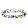 Bratara Fashion din Aur cu Pietre Colorate, Topaz Ametist Citrin si Diamante - model br3899