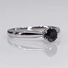 Inel de logodna din Aur 18k sau Platina cu Diamant Negru 0.33ct - 0.85ct - model i017p6