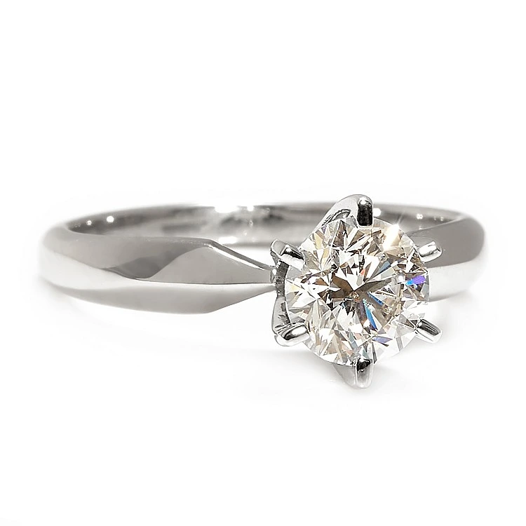 Inel de logodna din Aur 18K cu Diamant Briliant Certificat GIA - model i017p6