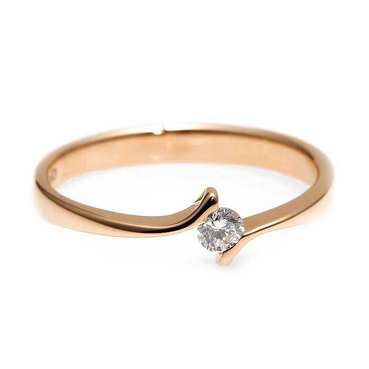 Inel de logodna din Aur 18k sau Platina cu Diamant 0.15ct - 0.25ct - model i060